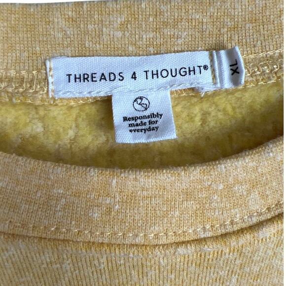 Threads 4 Thought Recycled Cotton Textured Sweater Size XL - Picture 4 of 7